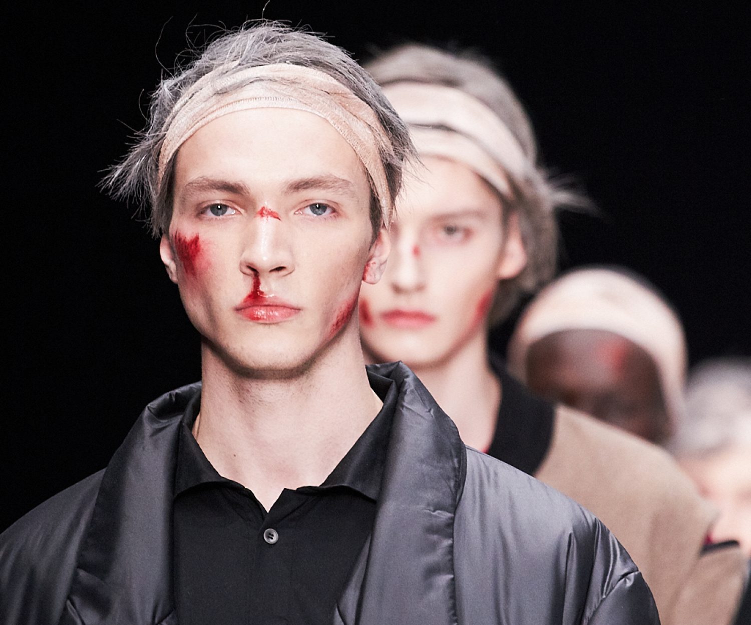 MOSCOW, RUSSIA - MARCH 16: A model walks the runway at Artem Shumov show during day 5 of Mercedes Benz Fashion Week Russia FW17/18 at Manege on March 16, 2017 in Moscow, Russia. (Photo by Oleg Nikishin/Mercedes-Benz Fashion Week Russia)