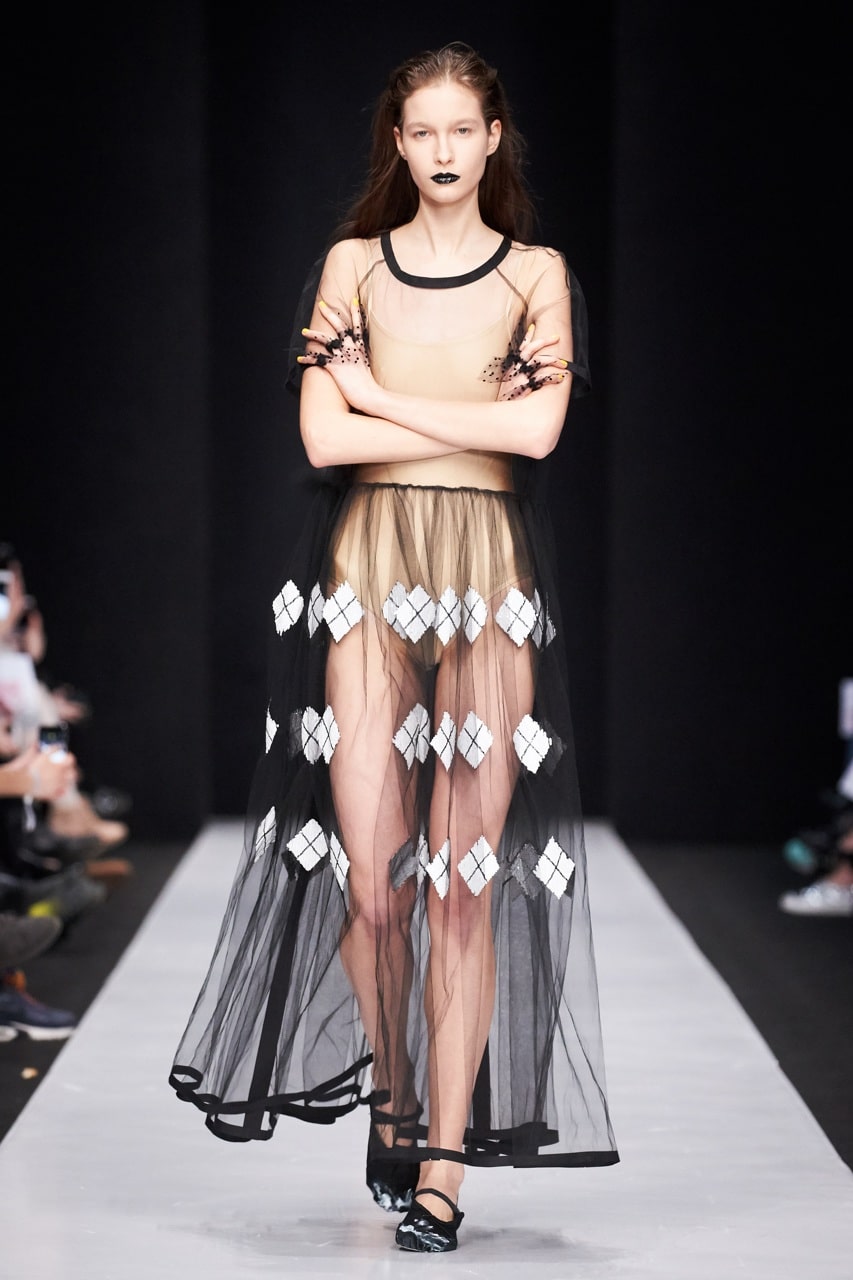 MOSCOW, RUSSIA - MARCH 16: A model walks the runway at IVKA show during day 5 of Mercedes Benz Fashion Week Russia FW17/18 at Manege on March 16, 2017 in Moscow, Russia. (Photo by Oleg Nikishin/Mercedes-Benz Fashion Week Russia)