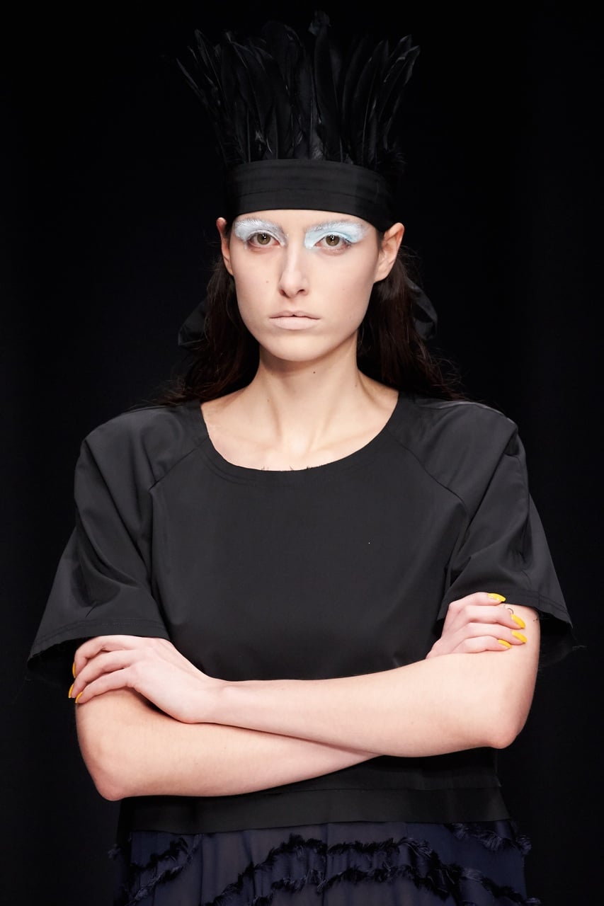 MOSCOW, RUSSIA - MARCH 16: A model walks the runway at IVKA show during day 5 of Mercedes Benz Fashion Week Russia FW17/18 at Manege on March 16, 2017 in Moscow, Russia. (Photo by Oleg Nikishin/Mercedes-Benz Fashion Week Russia)