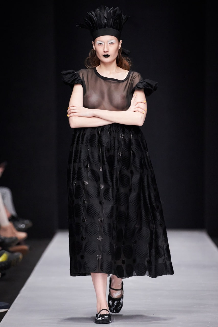 MOSCOW, RUSSIA - MARCH 16: A model walks the runway at IVKA show during day 5 of Mercedes Benz Fashion Week Russia FW17/18 at Manege on March 16, 2017 in Moscow, Russia. (Photo by Oleg Nikishin/Mercedes-Benz Fashion Week Russia)