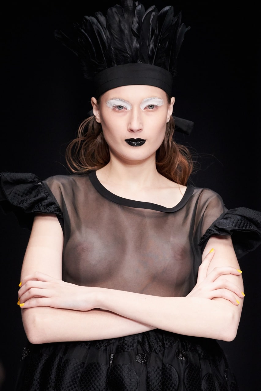 MOSCOW, RUSSIA - MARCH 16: A model walks the runway at IVKA show during day 5 of Mercedes Benz Fashion Week Russia FW17/18 at Manege on March 16, 2017 in Moscow, Russia. (Photo by Oleg Nikishin/Mercedes-Benz Fashion Week Russia)